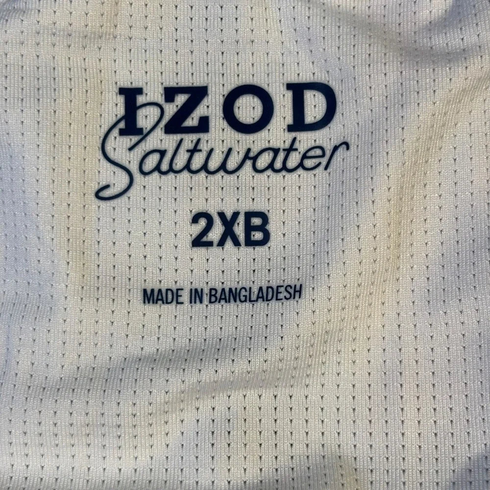 IZOD Saltwater Swim Trunks Men's 2XB Blue Floral Tropical Board‎ Shorts NEW